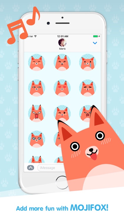 Moji Fox Stickers