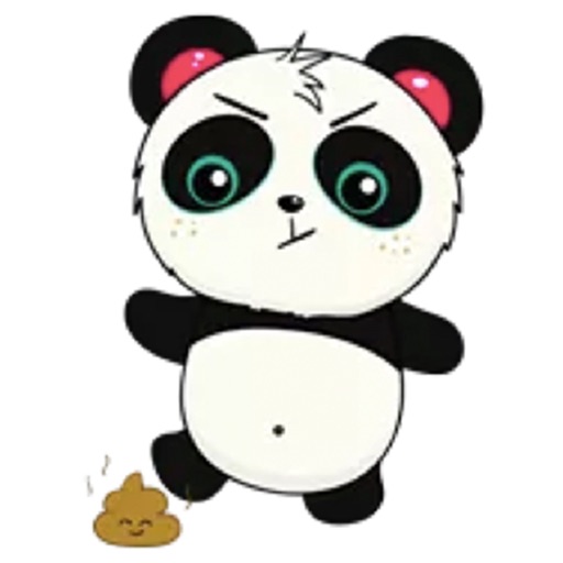 Kute Panda Sticker icon