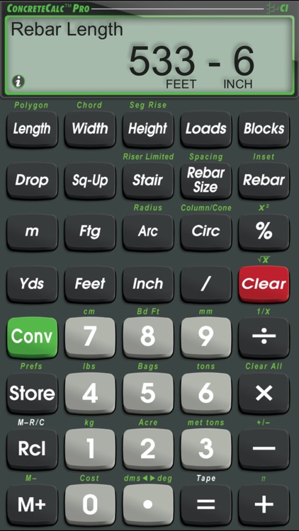 ConcreteCalc Pro Construction Math Calculator