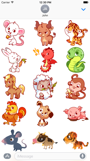 Chinese Zodiac - Luna Year Sticker Pack 02(圖2)-速報App