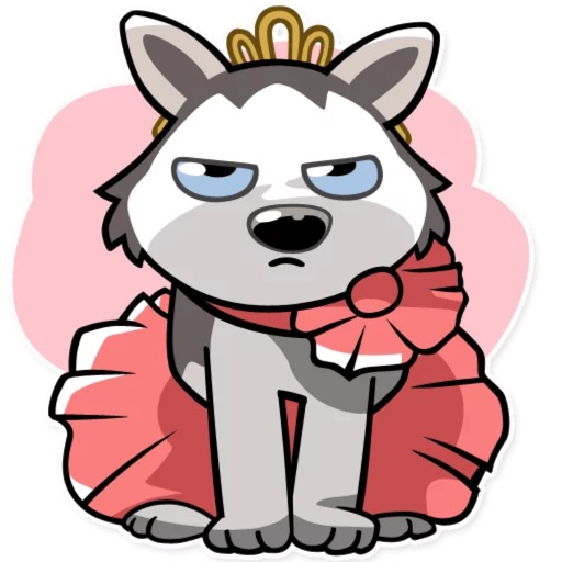 Bad Husky iMessage stickers