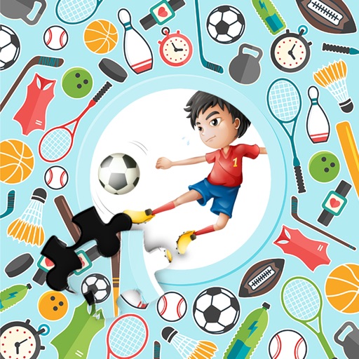 Cartoon Sports Tap Puzzle Jigsaw iOS App