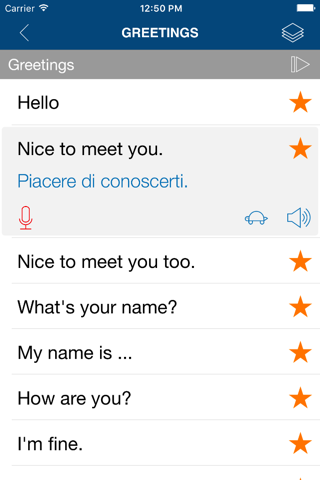 Learn Italian Phrases Pro screenshot 2