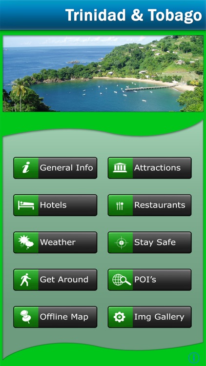 Trinidad & Tobago Offline Map Travel Guide