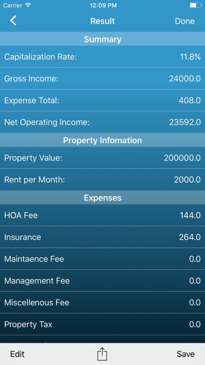 RE Investing Calculator