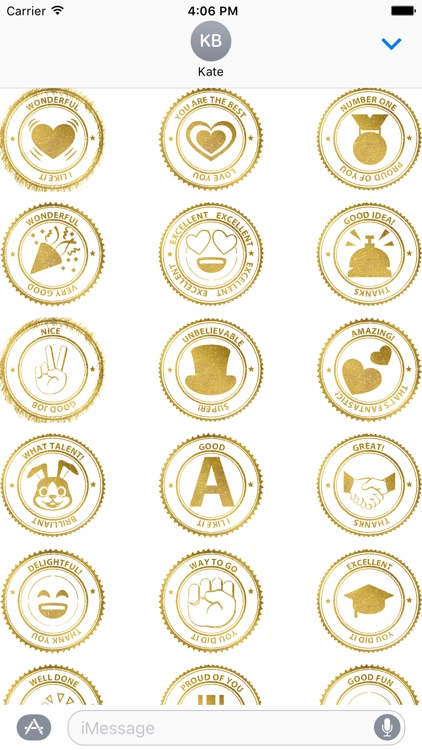 Goldmoji - Reward Sticker Pack screenshot-3