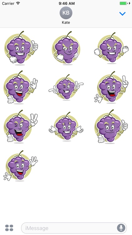 Funny Grape Stickers Vol 01