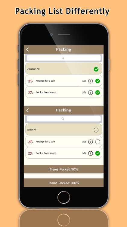 Get up & Go Smart Packing List screenshot-3