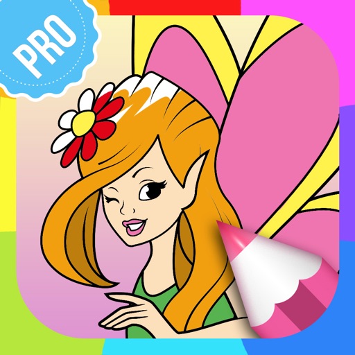 Fairy Coloring Pages PRO: Coloring Game for Kids Icon