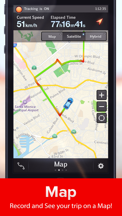 Speed Tracker. Most accurate GPS Speedometer, HUD and best Trip Computer Screenshot 2