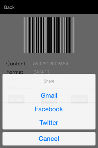 QR Barcode MI screenshot 2