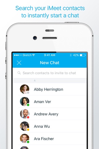 iMeet Chat – Messaging & Collaboration Tool screenshot 2