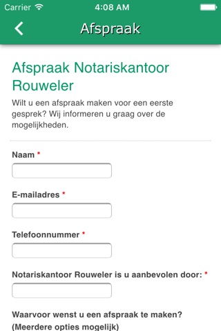 Notaris Rouweler screenshot 3