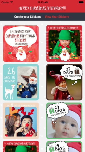 Best Christmas Countdown Stickers for iMessage(圖2)-速報App