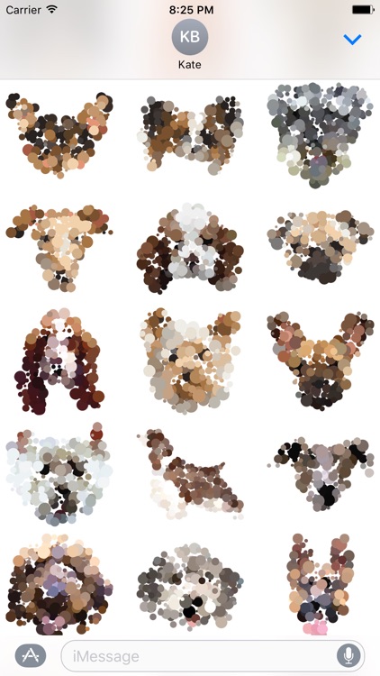 Dotted Dogs Stickers