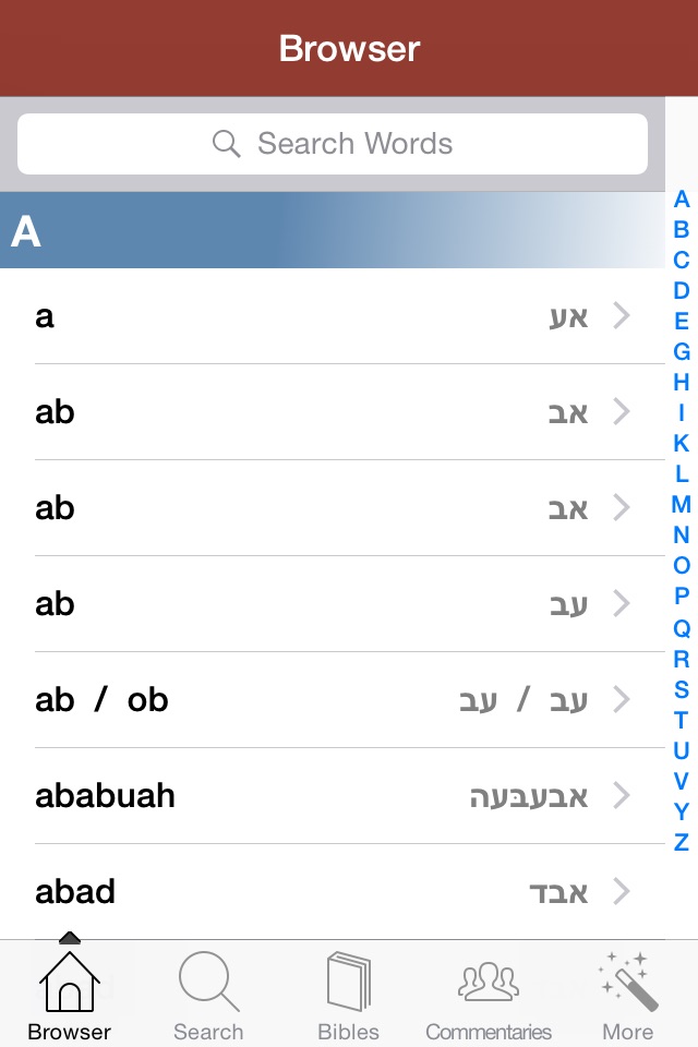 7,500 Hebrew Bible Dictionary screenshot 2