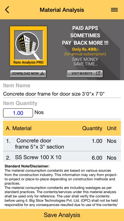 Material Analysis screenshot-3