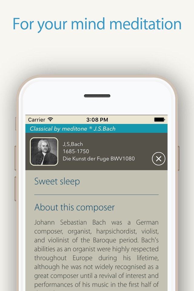 Relax Classic "J.S.Bach" by meditone® screenshot 3