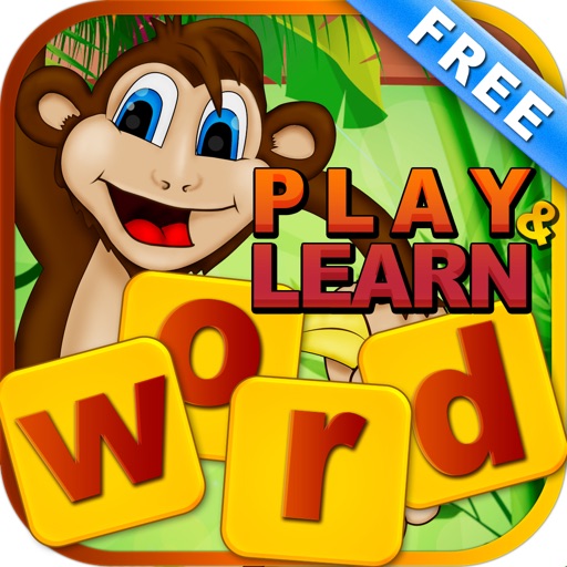 Monkey Mania. Fun Word Quiz for kids! iOS App