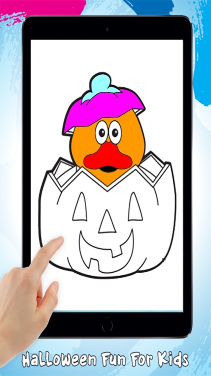 Halloween Coloring Book - Finger Paint For Kids