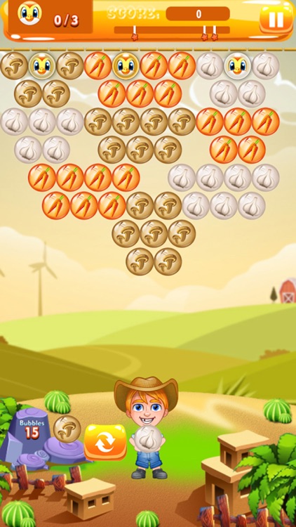 Farmer Bubble Shooter : Pop Farm Fruit Bubbles screenshot-4
