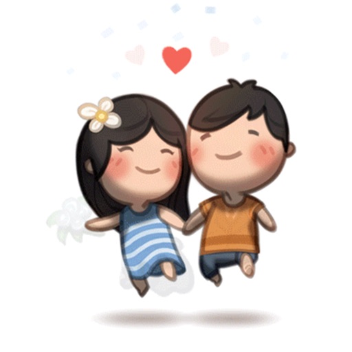 80 Cute  Couple  Sticker  by Dang Doan