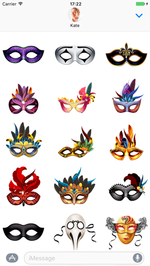 Carnival Mask - Stickers for iMessage(圖3)-速報App