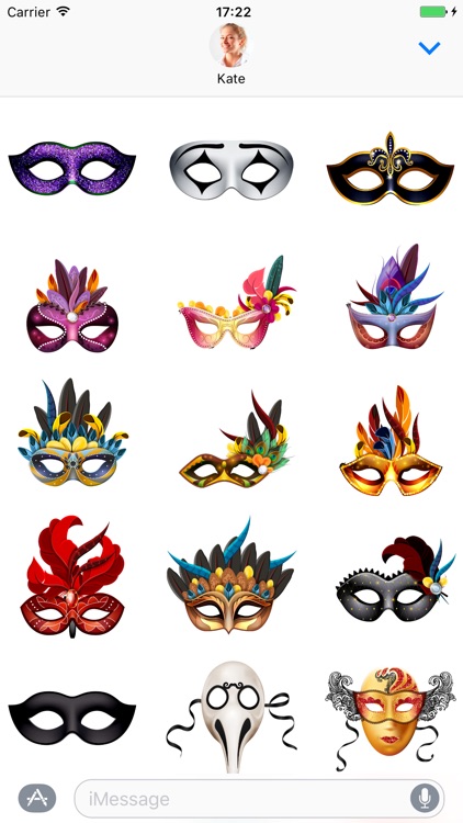 Carnival Mask - Stickers for iMessage