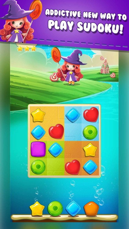 Sudoku Candy Witch: Mind Puzzles & Patterns Solver