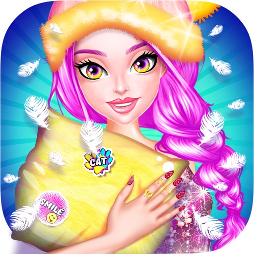 Girls PJ Night Party Sleepover Icon