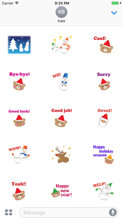 Pleasant Santa Claus Sticker