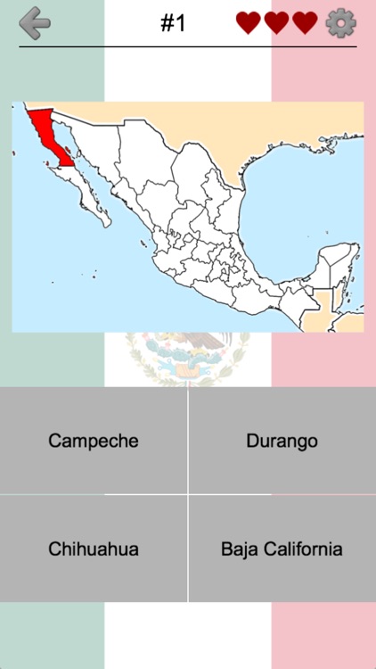 Mexican States - Quiz about Mexico