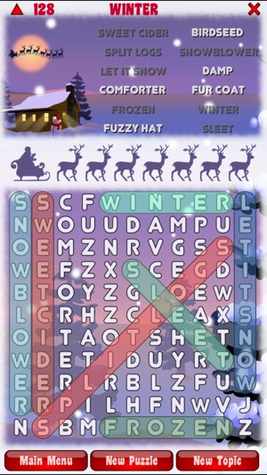 Santa's Christmas Word Search(圖2)-速報App