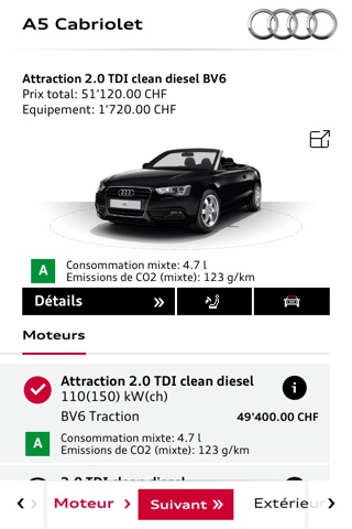 Audi Configurator CH screenshot 3