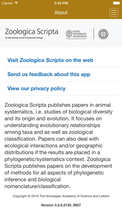 Zoologica Scripta screenshot-3
