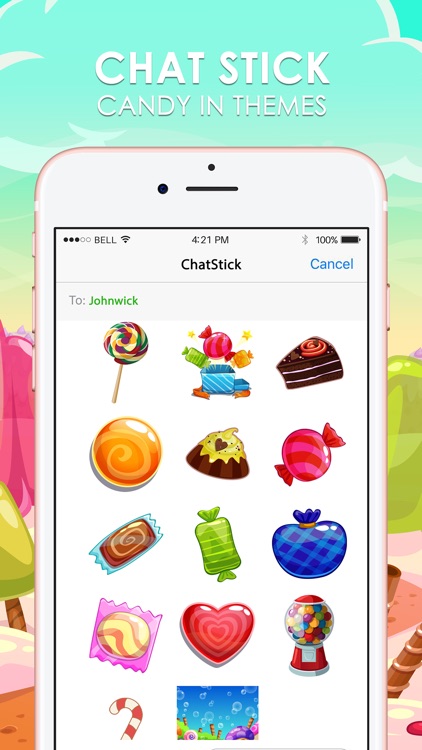 Candy Emoji Stickers Keyboard Themes ChatStick