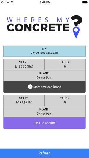 WMC Start Times