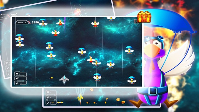 Space Shooter Chicken: War Ship(圖1)-速報App