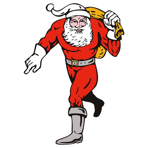 SUPERHERo : Ripped Santa for iMessage icon