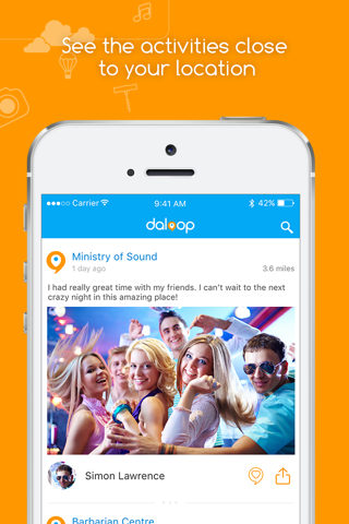 Daloop - The location based social media app screenshot 3