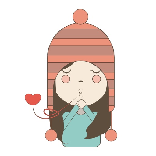 Winter Girl Stickers icon