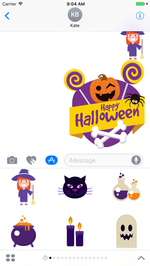 Happy Halloween Party Stickers