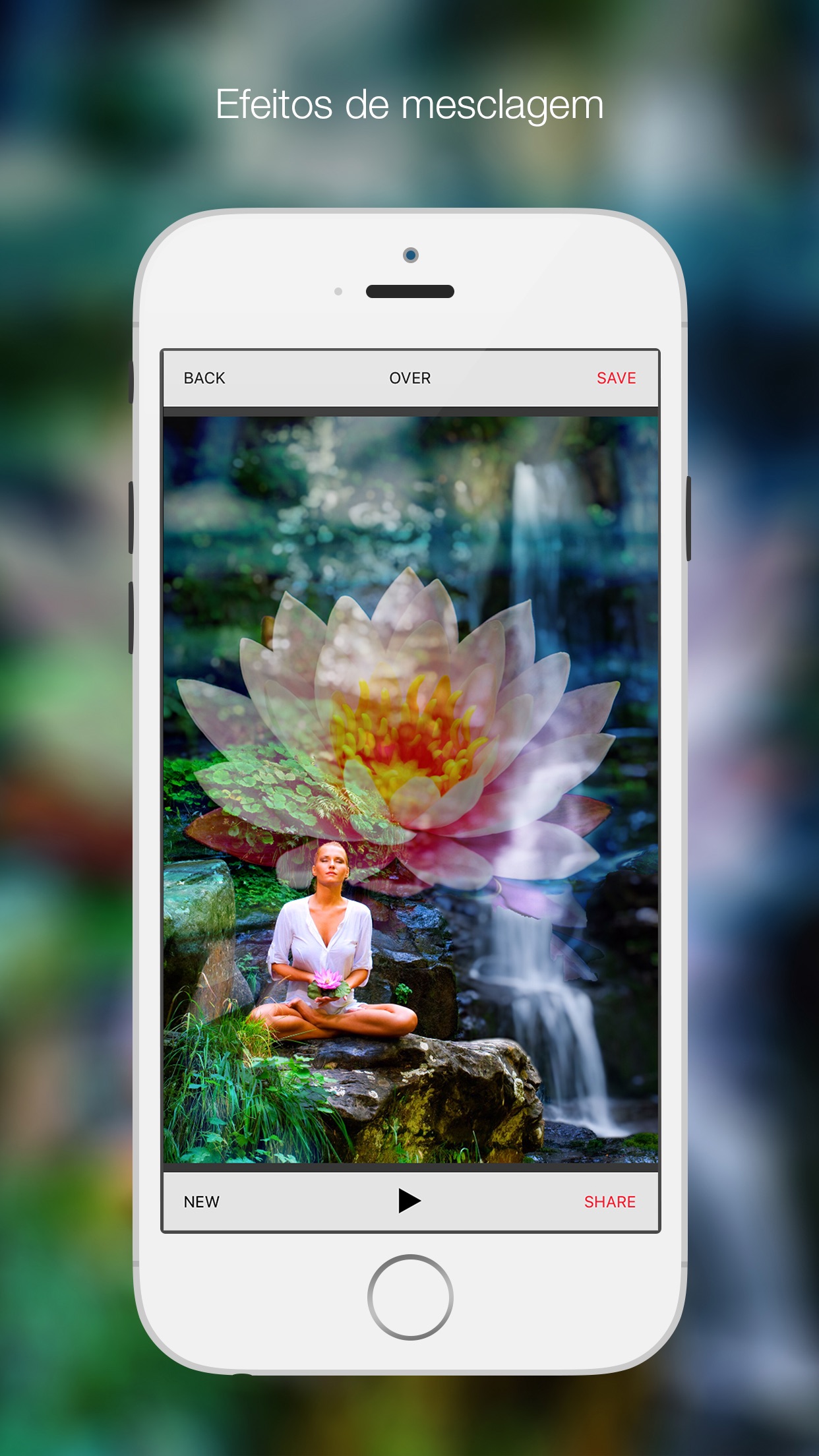 Screenshot do app Bitpoem - Filtros e Efeitos