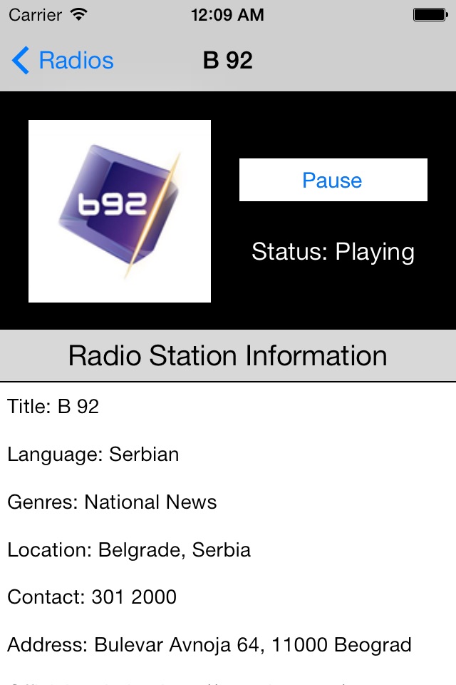 Serbia Radio Live Player (Serbian / Србија / српски радио) screenshot 3