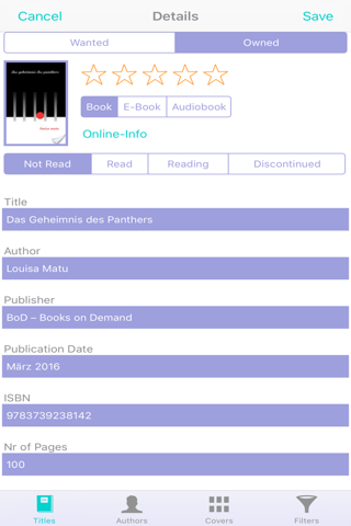 MyBookshelf screenshot 2