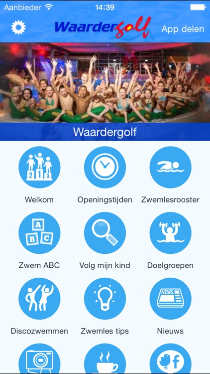 Zwembad Waardergolf