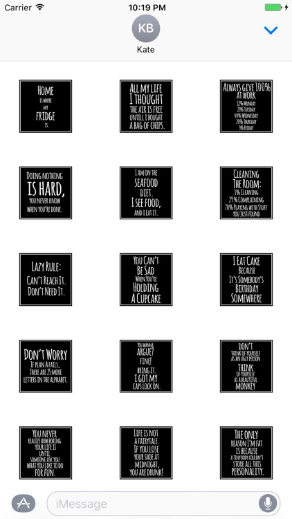 Funny Quotes Stickers