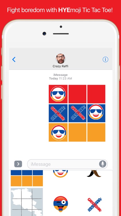 HYEmoji Tic Tac Toe - Armenia Tic Tac Toe Stickers