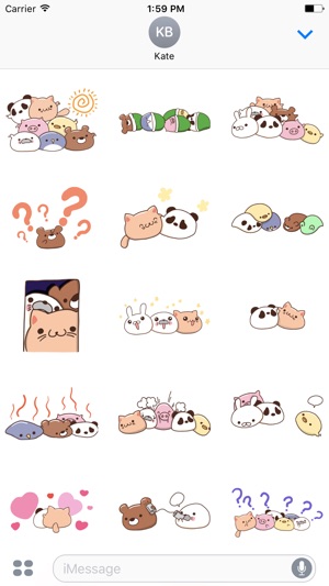 Sweet Mochi Animal Stickers!(圖2)-速報App