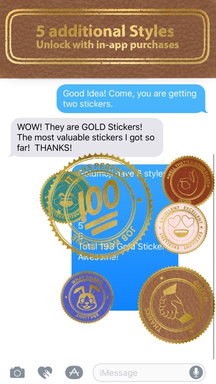 Goldmoji - Reward Sticker Pack